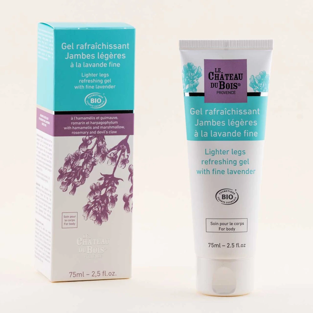 Bio osvěžující gel pro lehké nohy s jemnou levandulí - Bio Cosmos 75ml Le Château du Bois