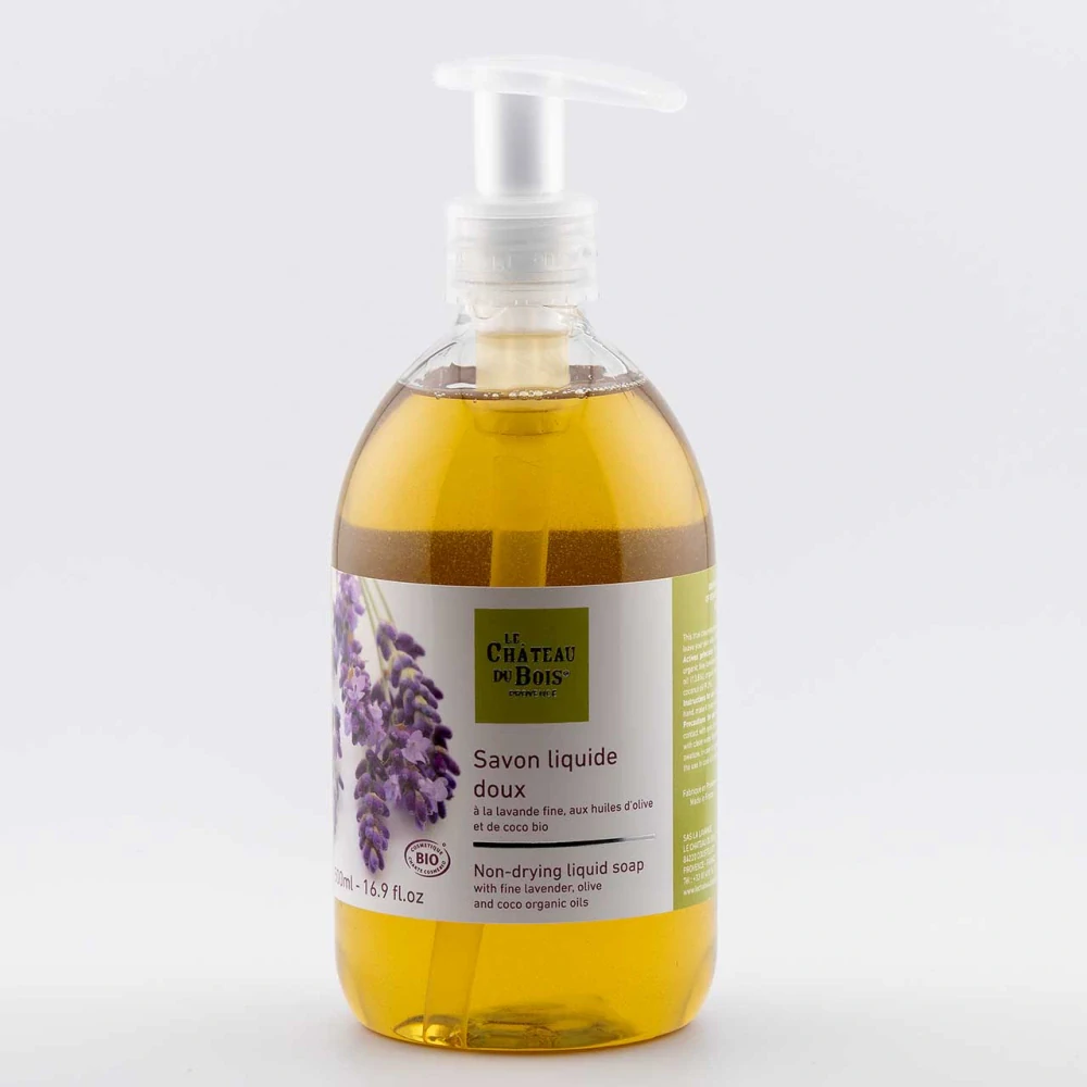 Bio tekuté levandulové mýdlo 500 ml Le Château du Bois